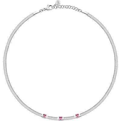 Collana donna/ragazza gioielli Morellato linea Gioia SAVY27 acciaio cristalli - Immagine 1 di 3