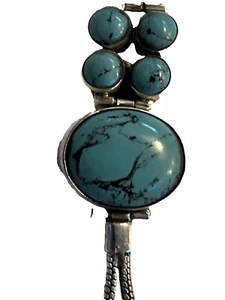 Traumhafte Türkis Halskette an Silber Schlangenkette Gesamtgewicht 50 Gramm - Bild 1 von 7