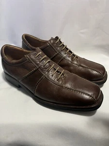 Sandro Size 12 Men’s Brown Leather Lace Up Oxfords Made In Brazil Soft Leather - Picture 1 of 13