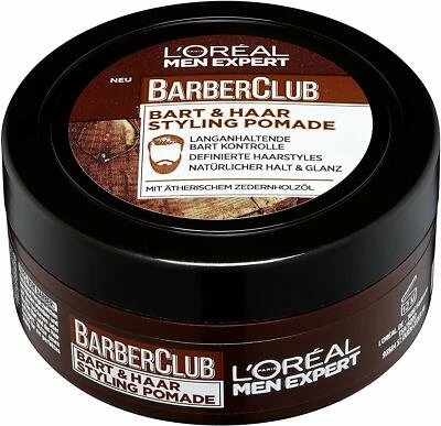 LOréal Men Expert Barber Club Bart & Haar Styling Pomade Zedernholzöl 75 ml - Bild 1 von 4