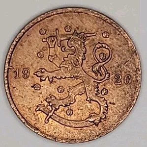 FINLAND Copper 1920 1 Penni KM# 23 (B113) - Picture 1 of 3