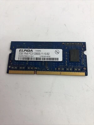 Elpida 2GB 1RX8 PC3- 12800S-11-10-B2 RAM DDR3 - Image 1 of 4