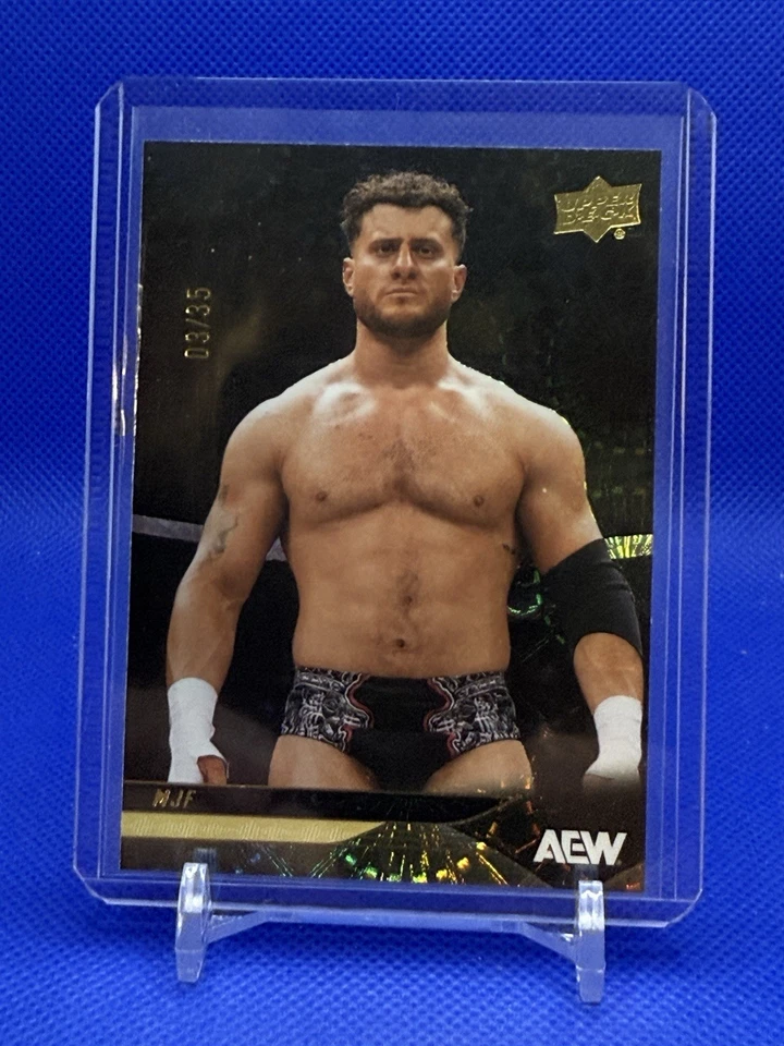 MJF 2025 Upper Deck AEW /35 Gold Pyro #10 - Image 1 of 2