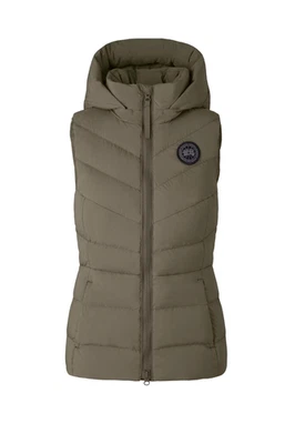 NUEVO Chaleco Canada Goose Clair Etiqueta Negra Salvia Ahumada Talla M #DC420 Foto 1 de 4