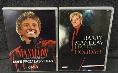 Barry Manilow:Music & Passion Live From Las Vegas & Happy Holiday! (2-DVDs) Used - Image 1 of 4