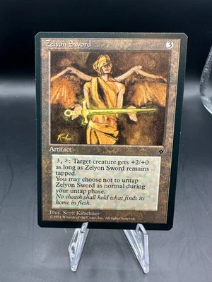 MTG MAGIC THE GATHERING FALLEN EMPIRES ZELYON SWORD - Image 1 of 2