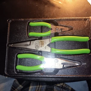 Snap On Plier Set(3) Parrallel Jaws NEW!!!! PL3LNSJCFG Small(5), Med(7), Large  - Picture 1 of 5