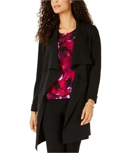 Kasper Womens Open Front Jacket, black, M - Picture 1 of 1