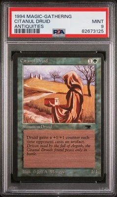 Citanul Druid - Antiquities - MTG - MINT - PSA 9. POP 25. More MTG in Store. - Image 1 of 2
