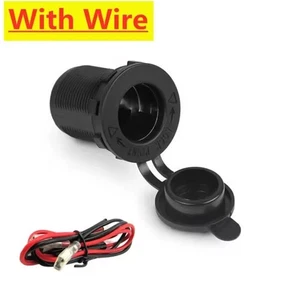 12V/24V KFZ Ladegerät Auto Steckdose Einbau Buchse Kabel Zigarettenanzünder 1m - Bild 1 von 11