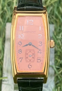 Hamilton Benton Smoseco esfera plateada vintage funcionando - Imagen 1 de 5