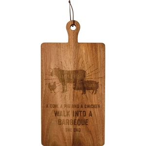 Walk Into A Barbeque The End Cutting Board - Picture 1 of 3