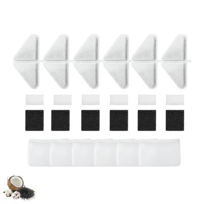 NISPIRA Pet Fountain Filters for Kastty 230oz/7L Dog GISOFIK Cat Water Fountain, 6 Pack