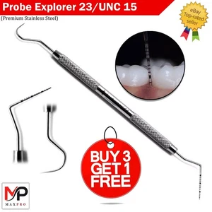 Herramienta de diagnóstico de doble extremo Dental Perio Explorer 23 sonda UNC 15 marca de color - Imagen 1 de 5