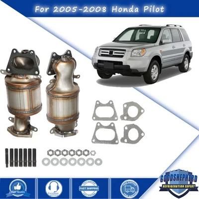 Banco convertidor catalítico colector 1/2 diestro diestro para Honda Pilot 2005/2006-08 3,5 V6 Foto 1 de 4