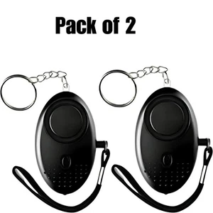 2 x Safety Security Alarm Panic Rape Attack to 140db Keyring Personal Alarm. - Picture 1 of 13