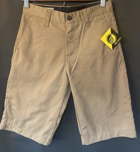 VOLCOM LITTLE BOYS' FRICKIN CHINO SHORT, KHAKI, Uniform, 26 NWT - Picture 1 of 6