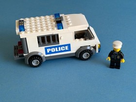 LEGO City #7245 -Prisoner Transport Blue Stickers -Sold As Shown Mostly Complete