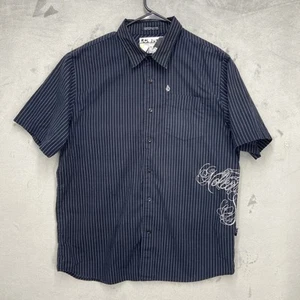 Volcom Shirt Mens  XL Pinstripe tailored  Streetwear Boardsports Grunge Y2K - Picture 1 of 17