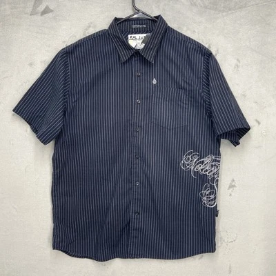 Volcom Shirt Mens  XL Pinstripe tailored  Streetwear Boardsports Grunge Y2K - Image 1 of 4