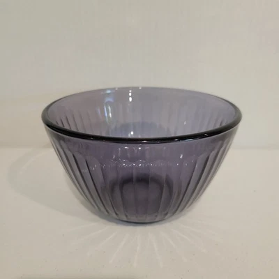 Pyrex Amethyst Purple 3 Cup Bowl 7401–S Ribbed Soup Bowl - Image 1 of 4
