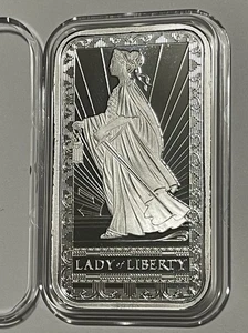 Lady of Liberty PAMP raro lingotto argento fine lingotto da collezione lingotto 1 oncia troy .999 - Foto 1 di 14