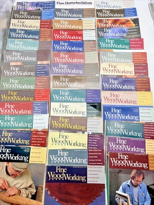 VTG Fine Woodworking Magazine Lot of 40 Issues 1986–1995 Carpentry Woodcraft DIY - Image 1 of 4