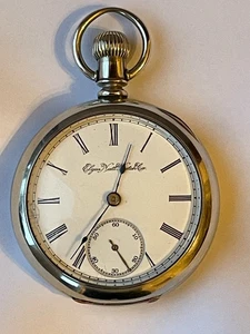 Antike Elgin Open Face Taschenuhr mit Silveroid Gehäuse (B548) - Bild 1 von 7