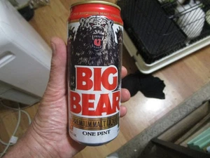 RARE Short Run BIG BEAR Malt Liquor 16 Oz. Alum Stay Tab Beer Can PABST Graphics - Picture 1 of 7
