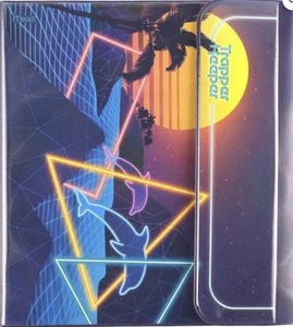 Mead Trapper Keeper 1.5" Binder Notebook Retro Dolphin Glow Beach 3 Rings NEW - Picture 1 of 7