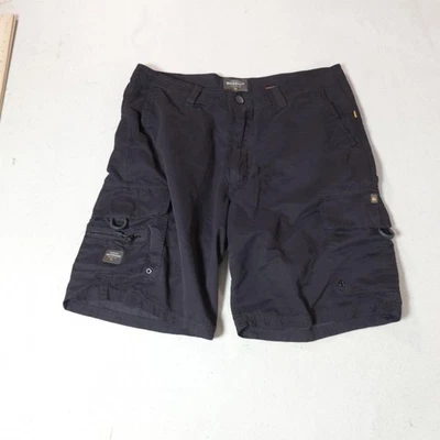 Pantalones Cortos Quiksilver Waterman Para Hombres 32 Negros Carga Utilidad Exterior Senderismo Pesca Foto 1 de 4