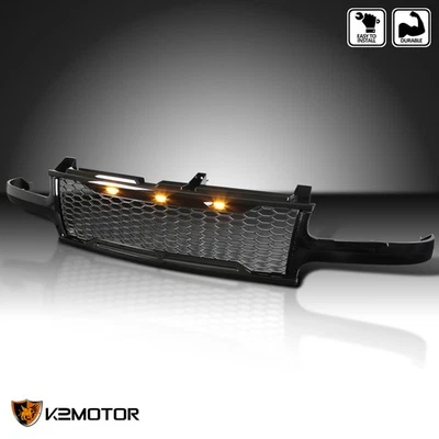 Fits 1999-2002 Chevy Silverado 1500 2500 2000-2006 Tahoe Mesh Grille+LED Lamps - Image 1 of 4