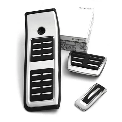 Audi A4 S4 8W B9 DSG Pedalkappen Set Original Interieur Tuning Kappen Fußstütze - Bild 1 von 3