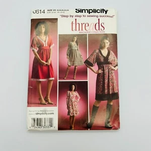 Vestido suéter Simplicity 0614 Threads Misses Plus sin cortar talla 16-24 - Imagen 1 de 3