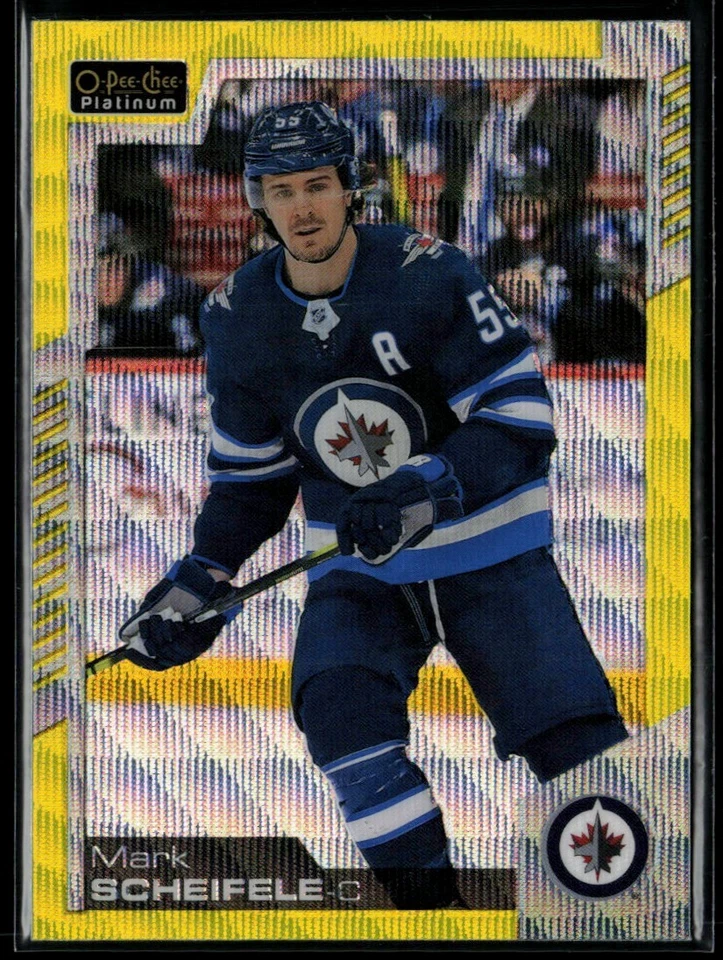 2020-21 O-Pee-Chee Platinum Neon Yellow Surge Mark Scheifele #137 - Image 1 of 2