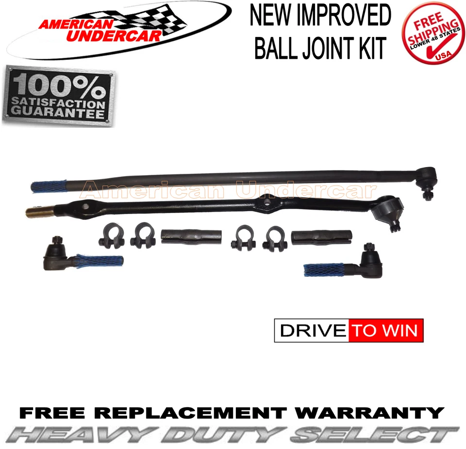 Heavy Duty Tie Rod End Adjusting Sleeve Kit Jeep Grand Cherokee 4x4 93-98 V8 - Image 1 of 1