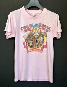 Vintage Screen Stars Pink T-shirt Ringling Bros. Circus graphic XS - Picture 1 of 8