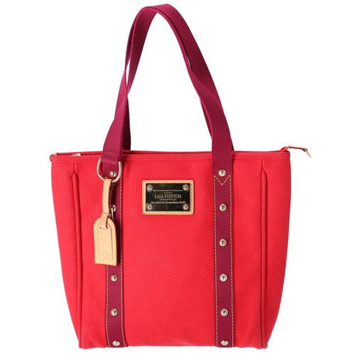 LOUIS VUITTON（LV） Borsa Louis Vuitton Cabas MM Antigua Tote Bag M40034 tela rosso rosso rosso