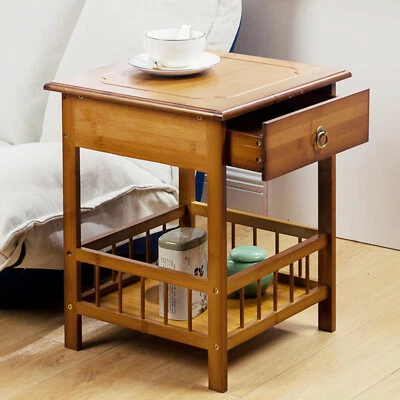 Nachttisch Nachtschrank Beistelltisch aus Holz Nachtkonsole Vintage Schlafzimmer - Bild 1 von 4