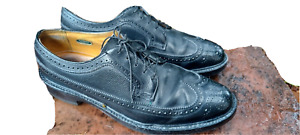 FLorsheim Imperial Pebble Grain Kenmoor Wingtip Black Shoe 5 Nail 92604 Sz 9