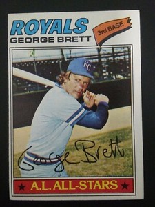1977 Topps Baseball George Brett #580 A.L. All Star K.C. Royals *FREE SHIPPING*