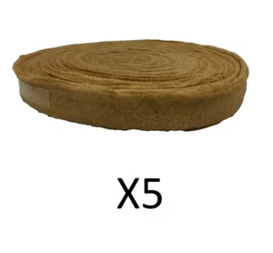 Pipe Insulation Hair Felt Lagging Stitched Frost Protection 10m 50mm JOBLOT x 5 - Picture 1 of 24