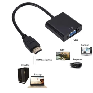 HDMI-compatible To VGA Adapter Converter Digital To Analog Converter Cable 1080P - Bild 1 von 4
