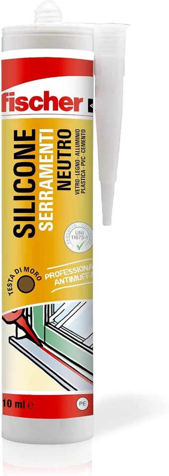 SILICONE SIGILLANTE SNF - 310 ml - TESTA DI MORO - FISCHER 9376 - Immagine 1 di 1