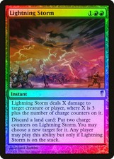 Lightning Storm FOIL Coldsnap PLD Red Uncommon MAGIC GATHERING CARD ABUGames