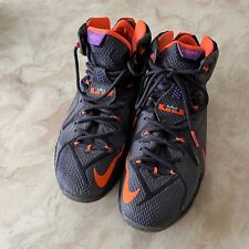 Nike Trainers Mens UK 10 Purple Lebron James Instinct 12 Basketball Shoes 2014