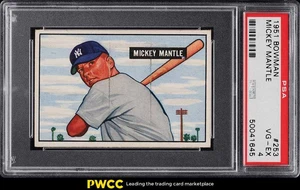 1951 Bowman Mickey Mantle ROOKIE RC #253 PSA 4 VGEX