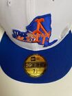  Mets (NEW YORK) New Era White "STATE"  59FIFTY Fitted Hat/CAP **NEW**