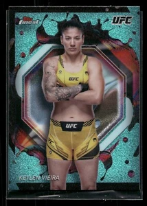 Ketlen Vieira 2024 Topps Finest UFC Aqua Glitter #215 - Picture 1 of 2