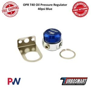 Turbosmart OPR T40 Oil Pressure Regulator 40psi Blue 1/8NPT Port #TS-0801-1001 - Picture 1 of 9